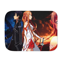 Load image into Gallery viewer, Kirito and Asuna Sherpa Blanket