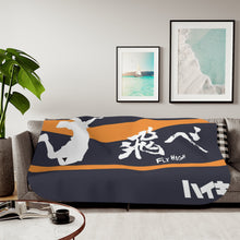 Load image into Gallery viewer, Minimalist "Fly High"Haikyuu!! Sherpa Blanket