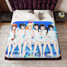 Load image into Gallery viewer, Nisekoi Chitoge Kirisaki, Kosaki Onodera, Seishirou Tsugumi, Marika Tachibana, Ruri Miyamoto Sherpa Blanket