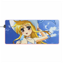 Load image into Gallery viewer, Magical Girl Lyrical Nanoha RGB LED Mouse Pad (Desk Mat)