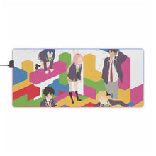 Load image into Gallery viewer, Gamers! Karen Tendou, Chiaki Hoshinomori, Aguri, Keita Amano, Tasuku Uehara RGB LED Mouse Pad (Desk Mat)