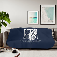 Load image into Gallery viewer, Anime Attack On Titan Sherpa Blanket