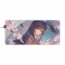 Load image into Gallery viewer, Rascal Does Not Dream Of Bunny Girl Senpai RGB LED Mouse Pad (Desk Mat)