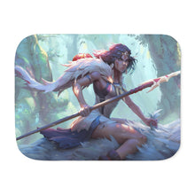 Load image into Gallery viewer, Anime Princess Mononoke Sherpa Blanket