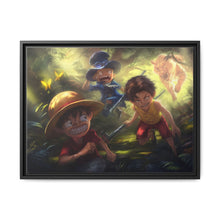 Load image into Gallery viewer, Luffy, Ace and Sabo Canvas Framed Art Print