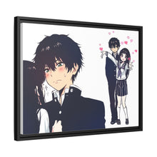 Load image into Gallery viewer, Eru Chitanda And Hōtarō Oreki Canvas Framed Art Print