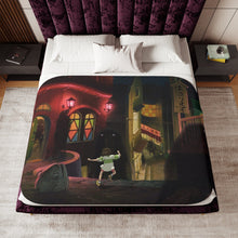 Load image into Gallery viewer, Anime Spirited Away Sherpa Blanket