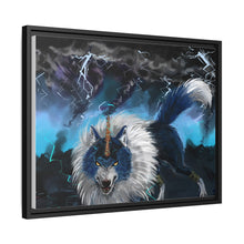 Load image into Gallery viewer, Tempest Wolf Canvas Framed Art Print