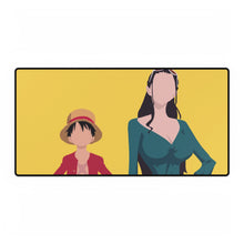 Load image into Gallery viewer, luffy y nicon robin one piece minimalist Mouse Pad (Desk Mat)