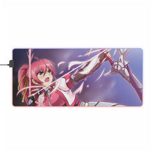 Load image into Gallery viewer, Magical Girl Lyrical Nanoha RGB LED Mouse Pad (Desk Mat)