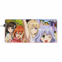 Load image into Gallery viewer, Amagi Brilliant Park Isuzu Sento, Seiya Kanie, Latifa Fleuranza, Sylphy, Moffle RGB LED Mouse Pad (Desk Mat)