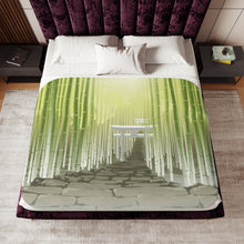 Load image into Gallery viewer, Bamboo Road Sherpa Blanket
