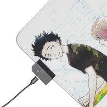 Load image into Gallery viewer, Koe No Katachi Shouko Nishimiya, Yuzuru Nishimiya RGB LED Mouse Pad (Desk Mat)