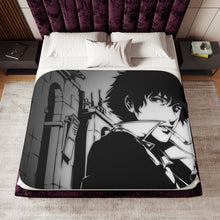 Load image into Gallery viewer, Anime Cowboy Bebop Sherpa Blanket