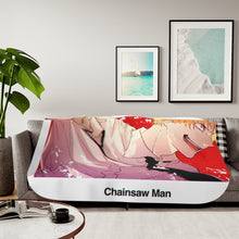 Load image into Gallery viewer, Anime Chainsaw Man Sherpa Blanket