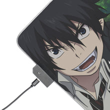Load image into Gallery viewer, Blue Exorcist RGB LED Mouse Pad (Desk Mat)