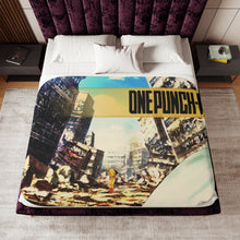 Load image into Gallery viewer, Saitama Sherpa Blanket