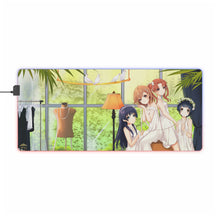 Load image into Gallery viewer, A Certain Scientific Railgun Mikoto Misaka, Kuroko Shirai, Ruiko Saten RGB LED Mouse Pad (Desk Mat)