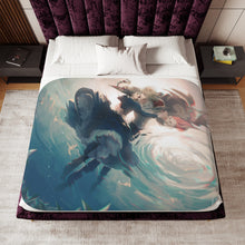 Load image into Gallery viewer, Anime Howl's Moving Castle Sherpa Blanket
