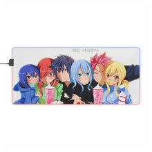 Load image into Gallery viewer, Fairy Tail Natsu Dragneel, Erza Scarlet, Gray Fullbuster, Lucy Heartfilia, Wendy Marvell RGB LED Mouse Pad (Desk Mat)