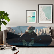 Load image into Gallery viewer, Sleepy Itadori Sherpa Blanket