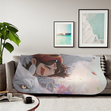 Load image into Gallery viewer, Anime Princess Mononoke Sherpa Blanket
