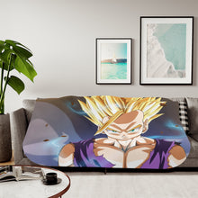 Load image into Gallery viewer, Gohan is Mad Sherpa Blanket