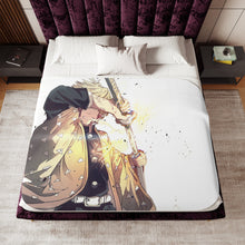 Load image into Gallery viewer, Anime Demon Slayer: Kimetsu no Yaiba Sherpa Blanket