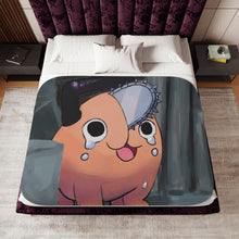 Load image into Gallery viewer, Anime Chainsaw Man Sherpa Blanket