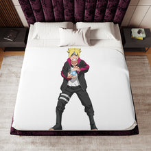 Load image into Gallery viewer, Boruto Sherpa Blanket