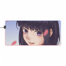 Load image into Gallery viewer, Kuzu No Honkai Hanabi Yasuraoka RGB LED Mouse Pad (Desk Mat)