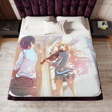 Load image into Gallery viewer, Anime Your Lie in April Sherpa Blanket