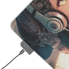 Load image into Gallery viewer, Anime Headphones RGB LED Mouse Pad (Desk Mat)