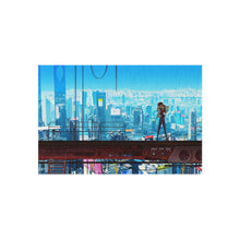 Load image into Gallery viewer, Asuka Langley Sohryu high above the city Rug
