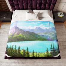 Load image into Gallery viewer, Floor 22 of the Aincrad Sherpa Blanket