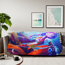 Load image into Gallery viewer, Guilty Crown Inori Yuzuriha Sherpa Blanket