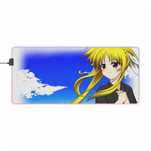 Load image into Gallery viewer, Magical Girl Lyrical Nanoha RGB LED Mouse Pad (Desk Mat)