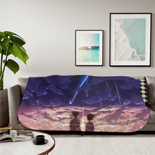 Load image into Gallery viewer, Taki and Mitsuha (Your Name) Sherpa Blanket