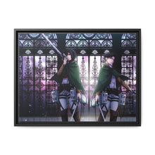 Load image into Gallery viewer, Mikasa and Levi Ackerman Canvas Framed Art Print