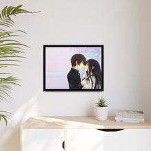 Load image into Gallery viewer, Eru Chitanda And Hōtarō Oreki Canvas Framed Art Print