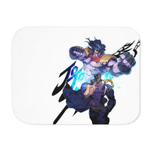 Load image into Gallery viewer, Jotaro Kujo and Star Platinum Sherpa Blanket