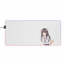 Load image into Gallery viewer, Eru Chitanda Cat RGB LED Mouse Pad (Desk Mat)