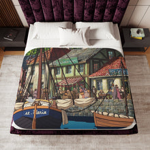 Load image into Gallery viewer, Anime Howl's Moving Castle Sherpa Blanket