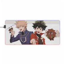 Load image into Gallery viewer, My Hero Academia Izuku Midoriya, Katsuki Bakugou RGB LED Mouse Pad (Desk Mat)