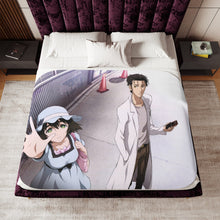 Load image into Gallery viewer, Mayuri and Okabe Sherpa Blanket