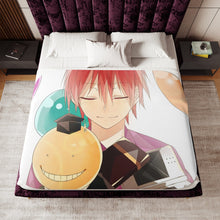 Load image into Gallery viewer, Karma Akabane and Koro-sensei Sherpa Blanket