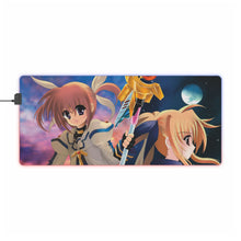 Load image into Gallery viewer, Magical Girl Lyrical Nanoha RGB LED Mouse Pad (Desk Mat)