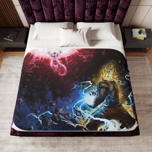 Load image into Gallery viewer, Goku vs. Frieza Sherpa Blanket