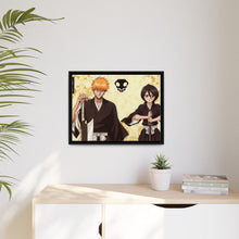 Load image into Gallery viewer, Bleach Ichigo Kurosaki, Rukia Kuchiki Canvas Framed Art Print