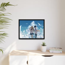 Load image into Gallery viewer, Kousei Arima and Kaori Miyazono Canvas Framed Art Print